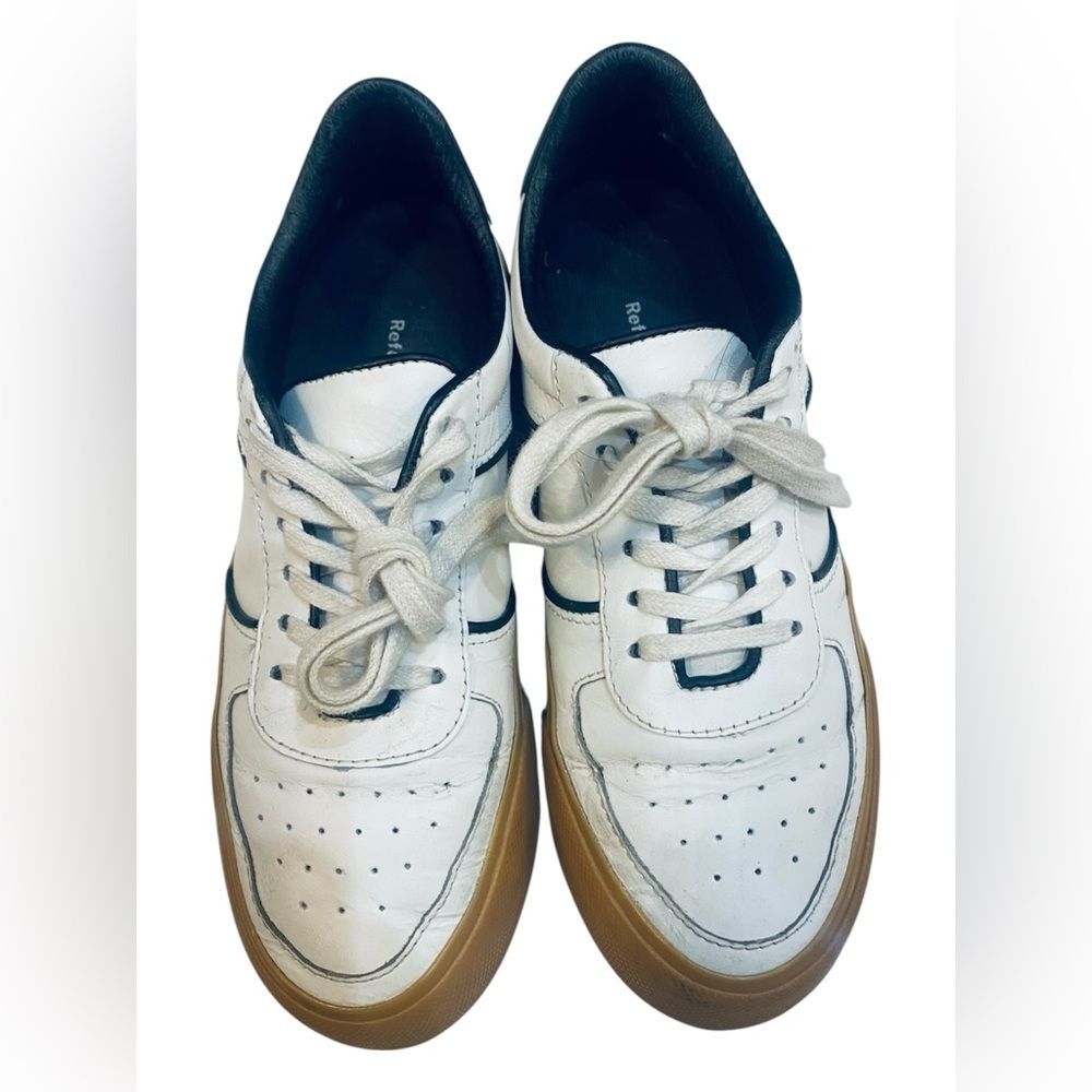 Reformation White and Brown Athletic Shoes